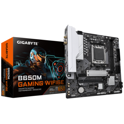 PLACA GIGABYTE B650M GAMING WIFI6E,AMD,AM5,B650,2DDR5,128GB,VGA+HDMI,4SATA3+1M.2,2.5GBE+WIFI6E+BT5.3,4USB3.2,MATX