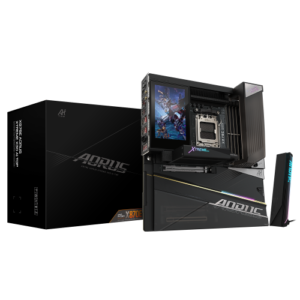 GIGABYTE X870E AORUS XTREME X3D AI TOP Placa Base - Compatible con procesadores AMD Ryzen serie 9000, VRM de 24+2+2 fases, hasta 9000MHz DDR5 (O.C.), 2xPCIe 5.0 M.2 + 3xPCIe 4.0 M.2, Wi-Fi 7, LAN 10GbE, USB 4