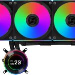 Enfriador de agua CPU AIO Lian Li HydroShift II LCD-C 360CL Negro