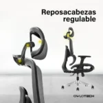 Owlotech Regal Silla Escritorio Ergonómica Mesh Negra - Imagen 5