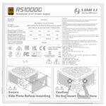 Fuente Modular Lian Li RS 1000W 80+ Oro Blanco (S/Hub) - Imagen 5