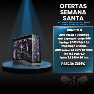 PepiPC GAMING Hydra4 – R7 9800X3D / 32GB DDR5 / 1TB / RX 9070XT 16GB