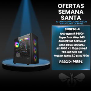 PepiPC GAMING Nebula4 – R5 8400F/ 32GB DDR5 / 1TB / RX 9060XT 16GB