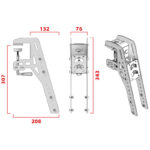 Soporte de mesa VIRPIL Controls Desk Mount L - Imagen 4