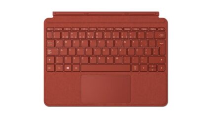 Funda con teclado para Microsoft Surface Go, color rojo amapola