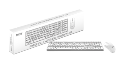 TECLADO + RATON MSI FORGE K210 W COMBO WHITE ES