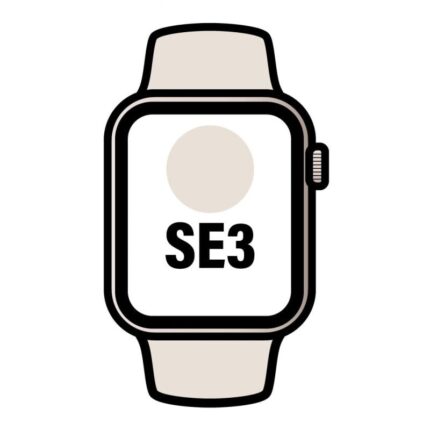 Apple Watch SE3/ GPS/ 40mm/ Caja de Aluminio Blanco Estrella/ Correa Deportiva Blanco Estrella M/L
