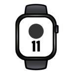 Apple Watch Series 11/ GPS/ 46mm/ Negro Azabache/ Correa Deportiva Negra (M/L)