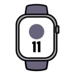 Apple Watch Series 11/ GPS/ 46mm/ Plata/ Correa Deportiva Niebla Lila (M/L)