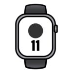 Apple Watch Series 11/ GPS/ Cellular/ 46mm/ Aluminio Gris Espacial/ Correa Deportiva Negra S/M