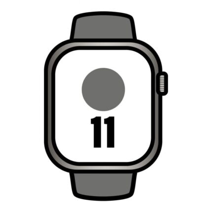 Apple Watch Series 11/ GPS/ Cellular/ 46mm/ Titanio Natural/ Correa Deportiva Gris Piedra M/L
