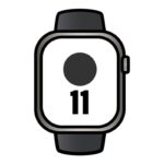 Apple Watch Series 11/ GPS/ Cellular/ 46mm/ Titanio Negro Pizarra/ Correa Deportiva Negra S/M