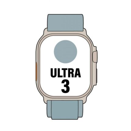 Apple Watch Ultra 3/ GPS/ Cellular/ 49mm/ Caja de Titanio Natural/ Correa Loop Alpine Azul Claro L