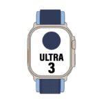 Apple Watch Ultra 3/ GPS/ Cellular/ 49mm/ Caja de Titanio Natural/ Correa Loop Trail Azul/azul brillante S/M