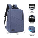 Mochila Subblim City Backpack para Portátiles hasta 15.6"/ Puerto USB/ Azul - Imagen 4