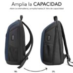 Mochila Subblim Xpand Air Padding Backpack para Portátiles hasta 15.6"/ 21L/ Puerto USB/ Azul - Imagen 2