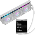 ASUS ROG Strix LC IV 360 ARGB LCD White Edition Procesador Kit de refrigeración líquida 12 cm Blanco